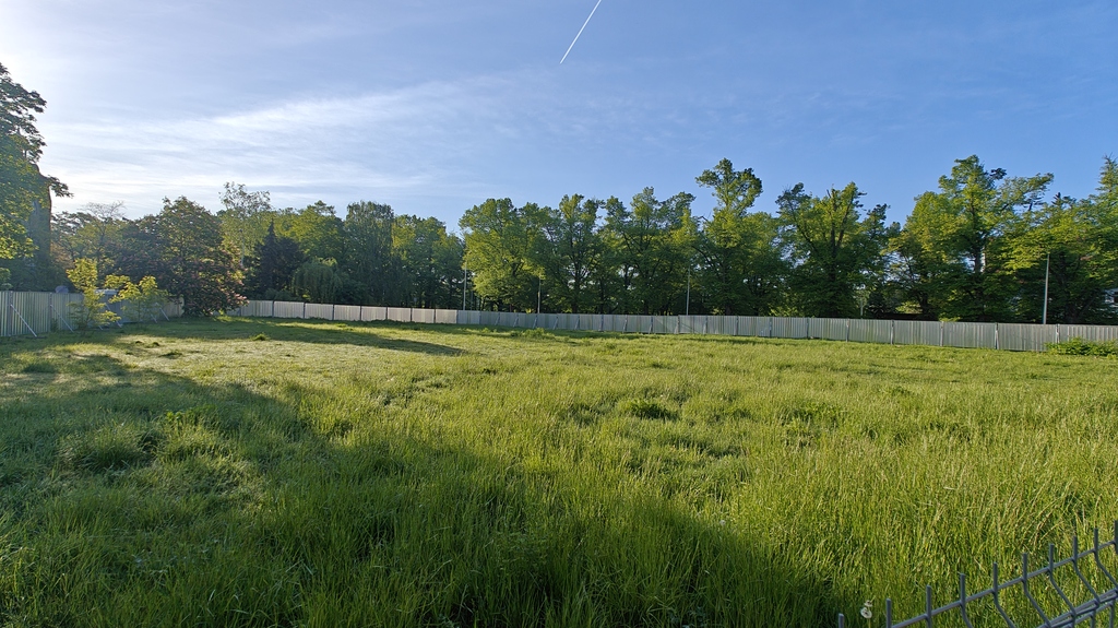 Widok na przyszły plac budowy